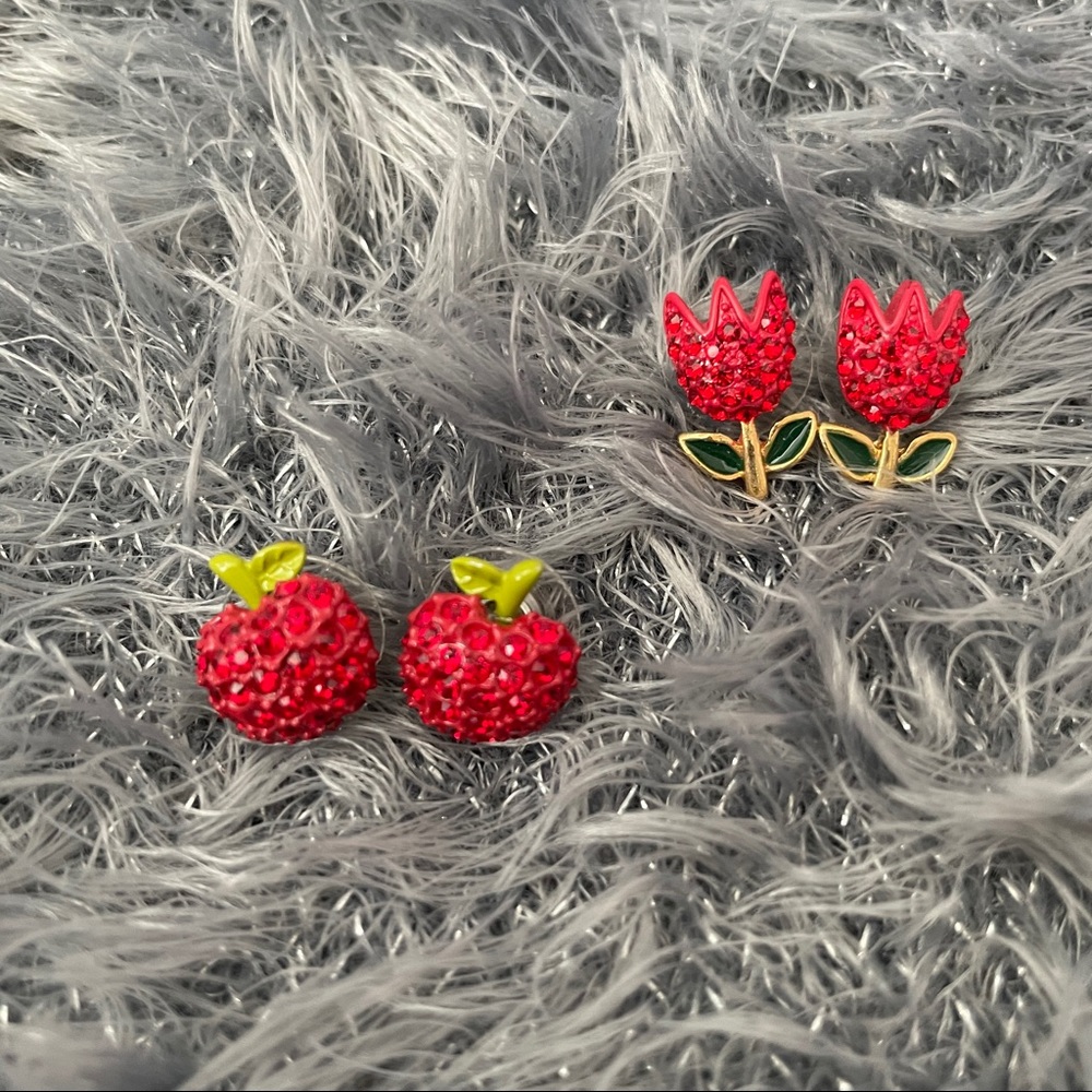 Two Pairs of Betsey Johnson Earrings